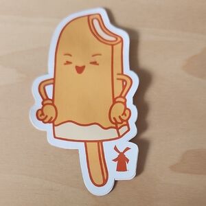Dutch Bros Orange Popsicle Sticker - Orange, White